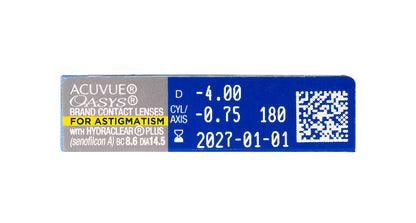 عبوة ACUVUE® OASYS Toric (للأستجماتيزم)
